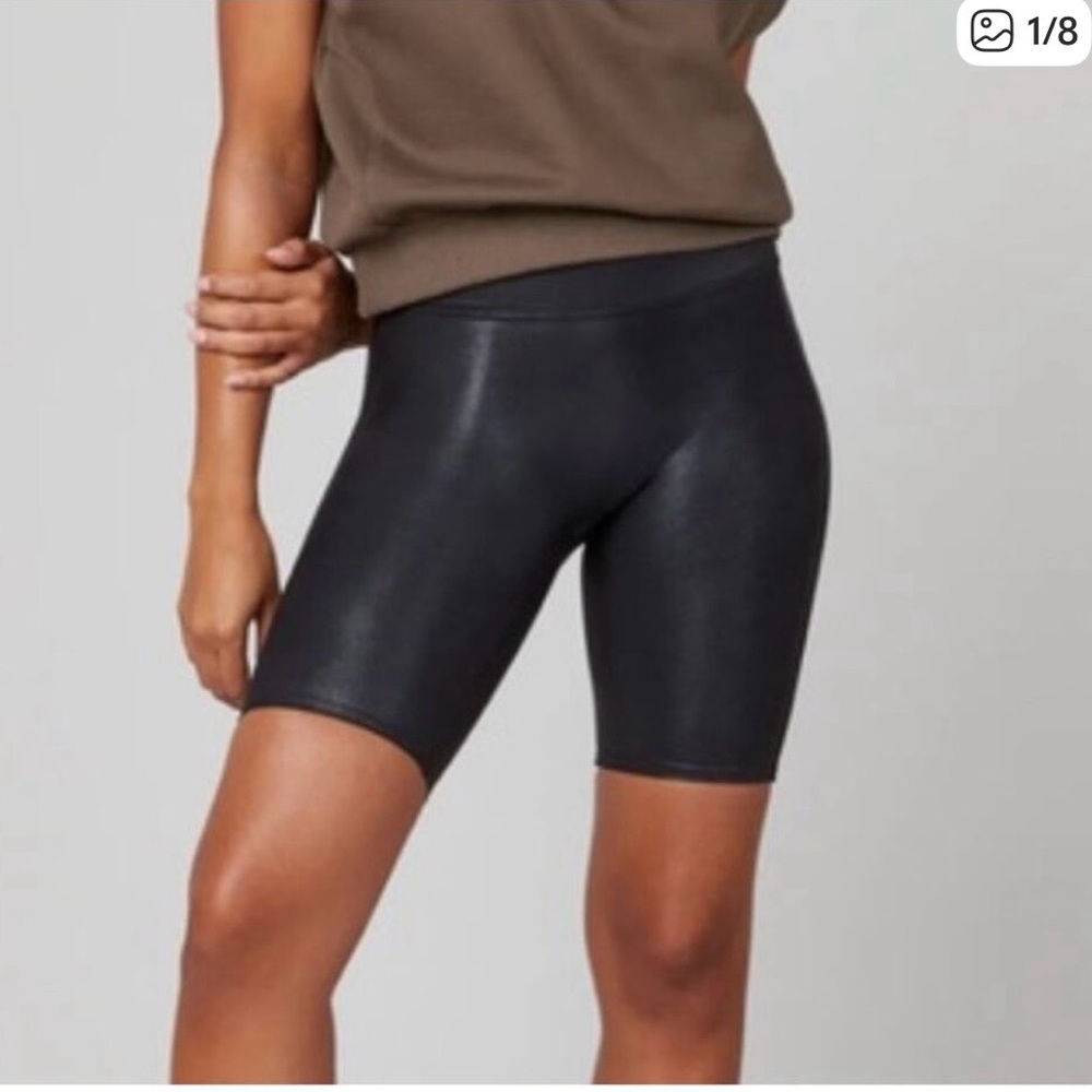Spanx Faux Leather bike short. Size medium.